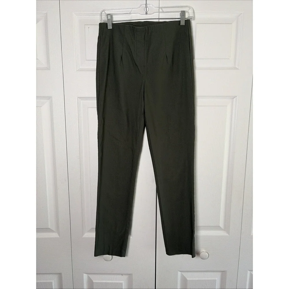 Tribal Audrey Pull-On Pants Womens‎ Size 4 Olive Green Stretch Bengaline Ankle